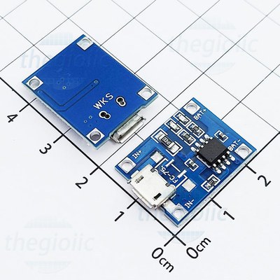 [3 ชิ้น]- TP4056 MicroUSB Battery Charger Circuit 1A