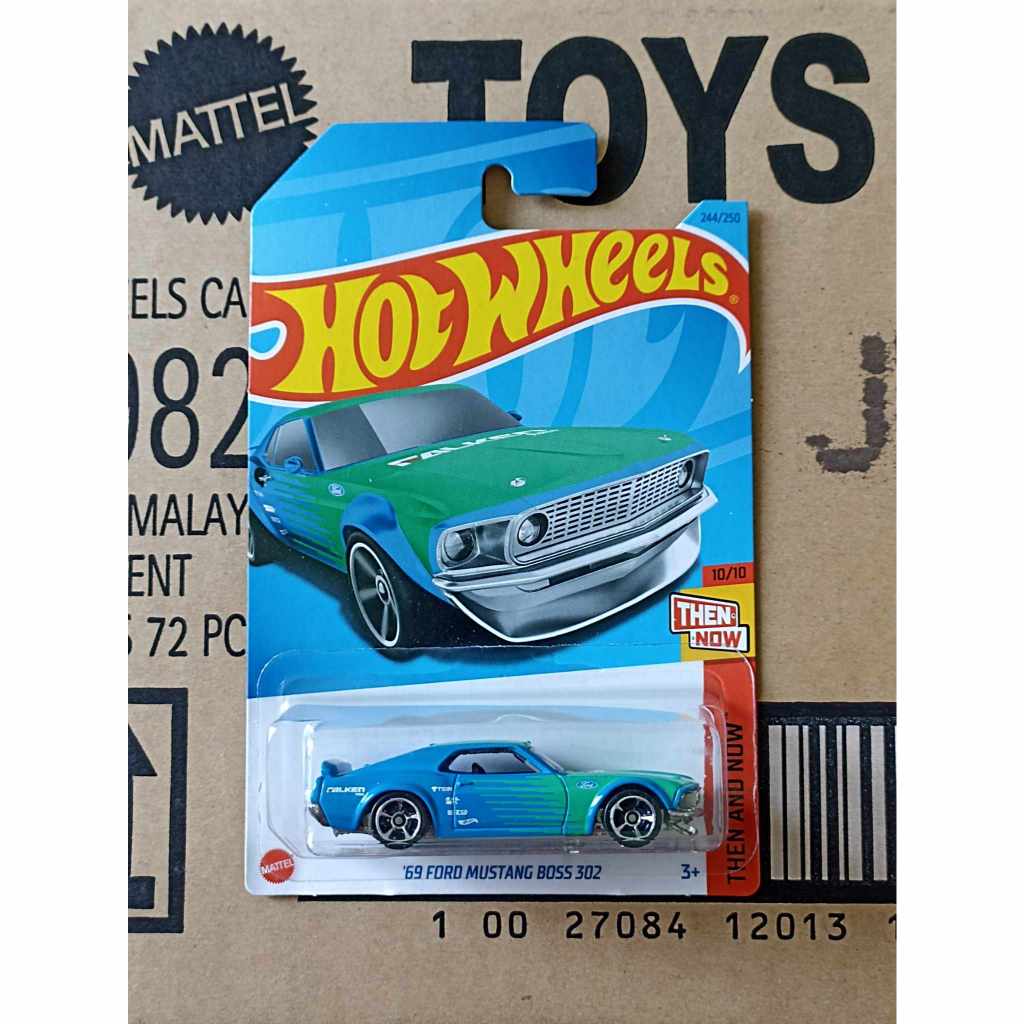 Ht24workshop - Hot Wheels '69 โมเดลรถ Ford Mustang Boss 302 อัตราส ่ วน 1 กล ่ อง 64 ( การ ์ ดเต ็ ม