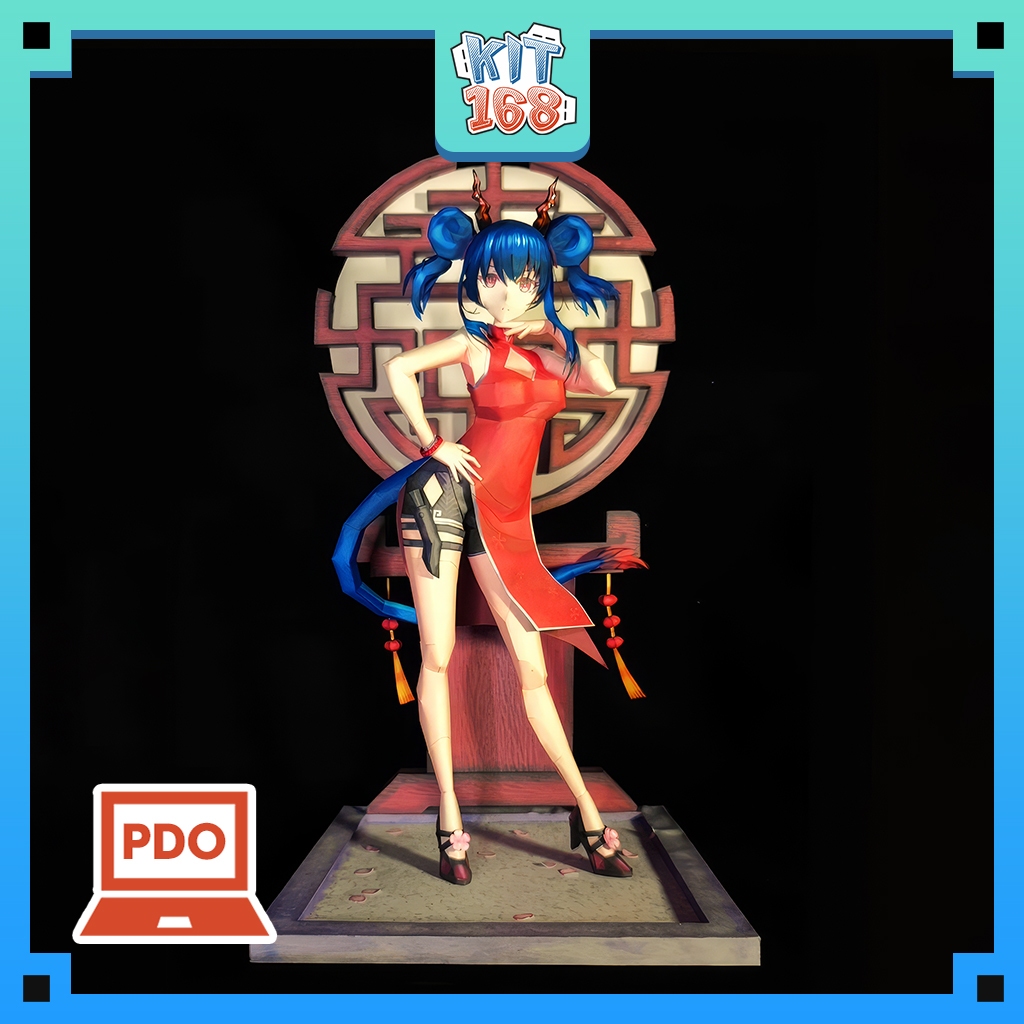 เกมอนิเมะโมเดลกระดาษ Chen - Arknights