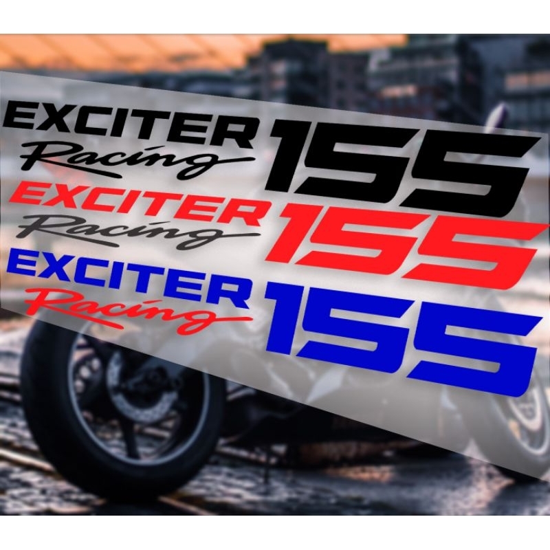 (2 ชิ้น) Exciter 155 Vva Racing สติ๊กเกอร์ติดมอเตอร์ไซค์ Shaping Decal