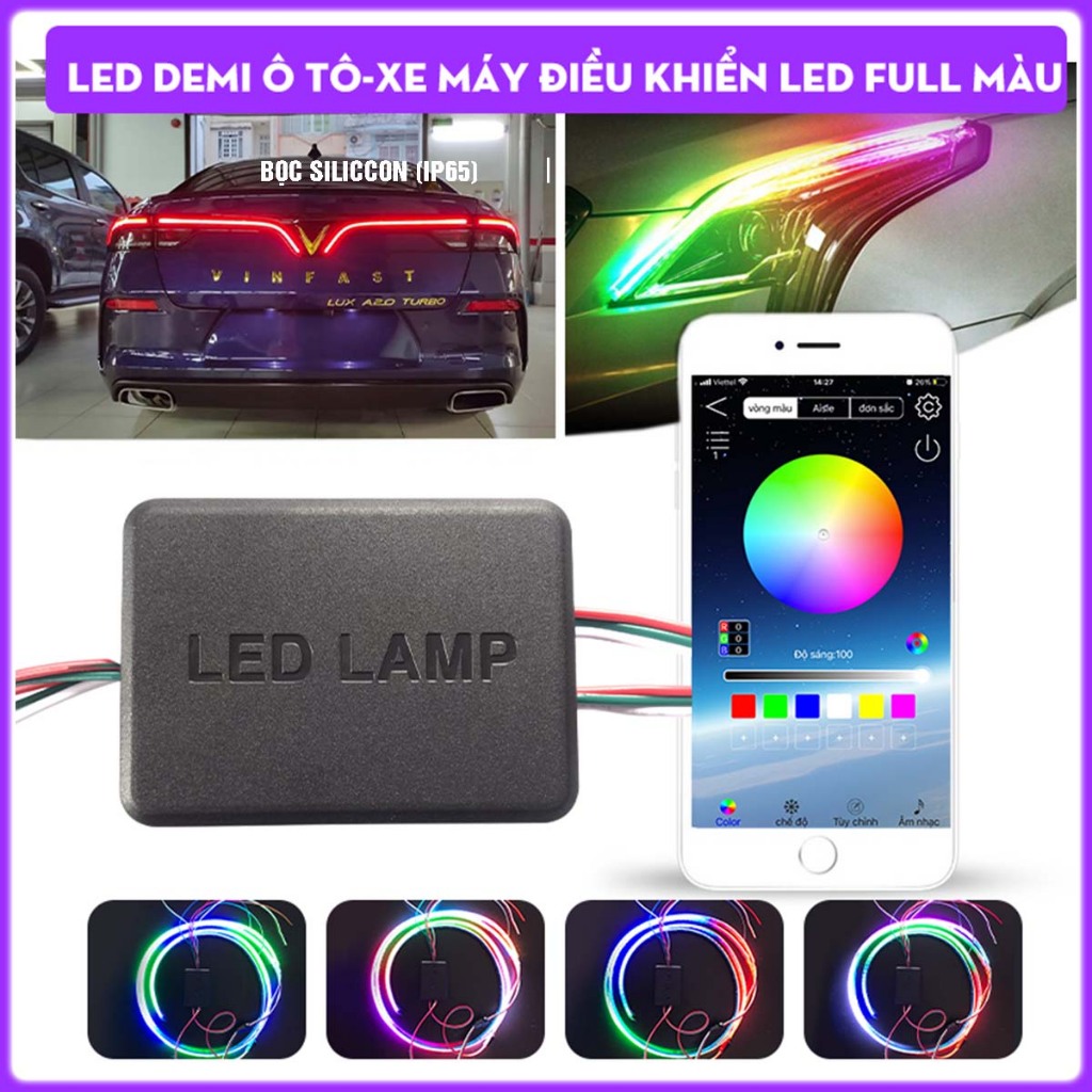 Led Demi รถและการควบคุมรถจักรยานยนต์สี led ไฟเลี้ยวด้านข้างประตู underbody รองรับ led argb WS2812B W
