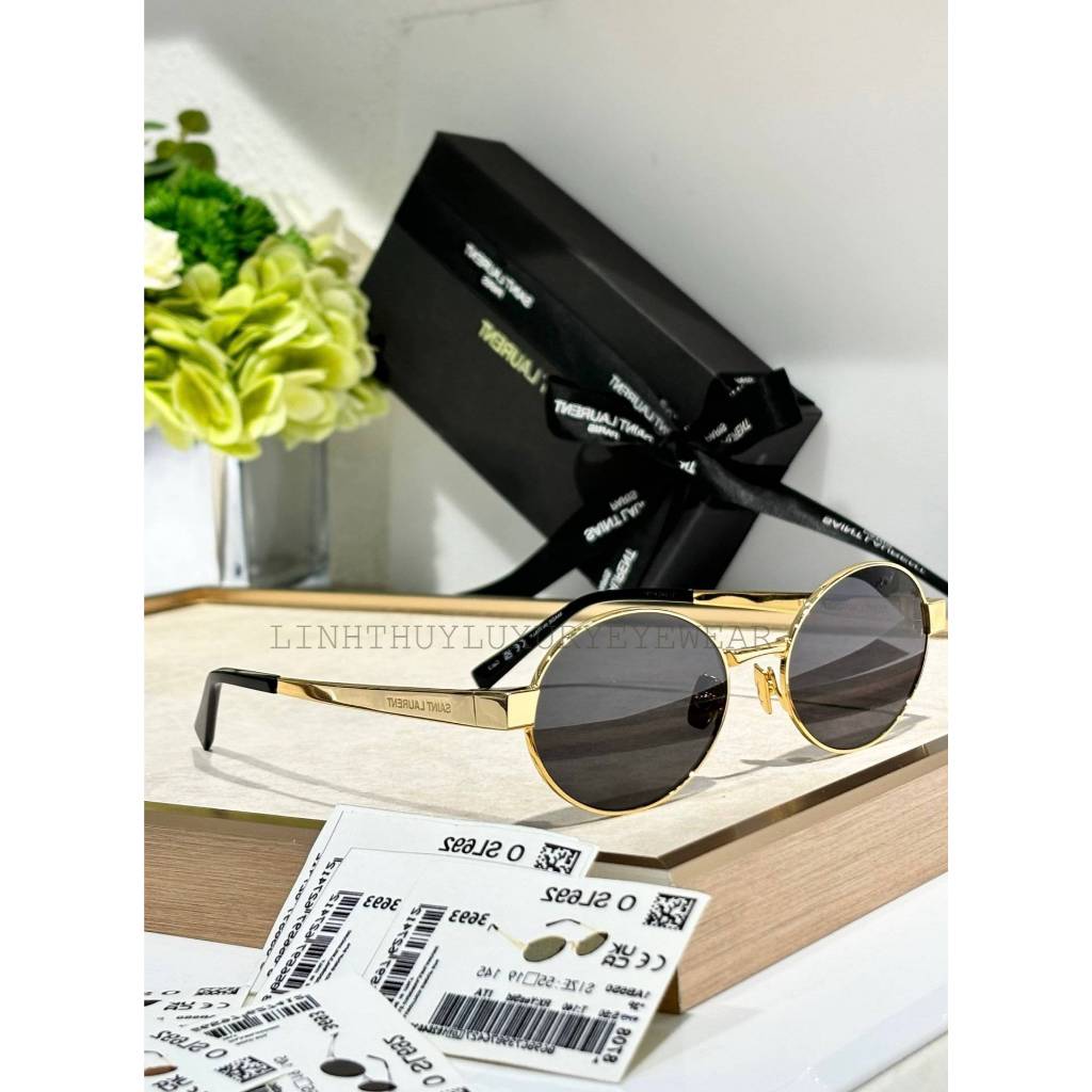 แว ่ นตาแฟชั ่ นระดับไฮเอนด ์ Sl692 พร ้ อมกรอบโลหะไทเทเนียม Fullbox