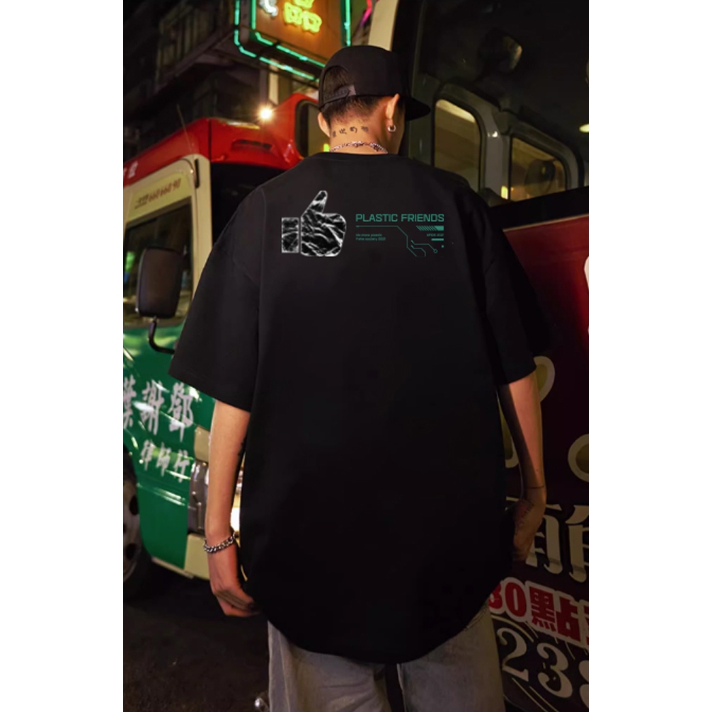 เสื้อยืดเพื่อน XFIRE ในพลาสติกสีดํา