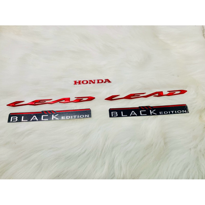 LEAD 125 2VAL 4VAL BLACK EDITION MOTORCYCLE LOGO STAMP SET ฉบับพิเศษ BLACK (RETAIL EACH ITEM)