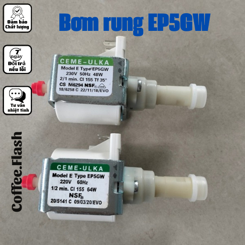 ปั๊ม ULKA-CEME ปั๊มแม่เหล็กไฟฟ้า รหัส EP5GW สําหรับเครื่องชงกาแฟ