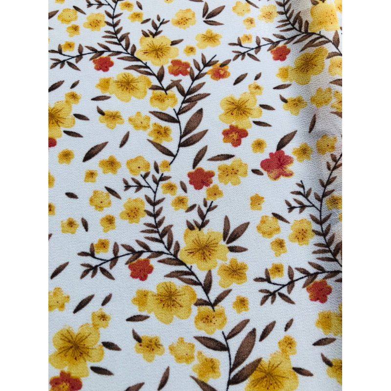 V51 - แอปริคอทชีฟองสีเหลือง ขนาด 1.5m x 2.5m