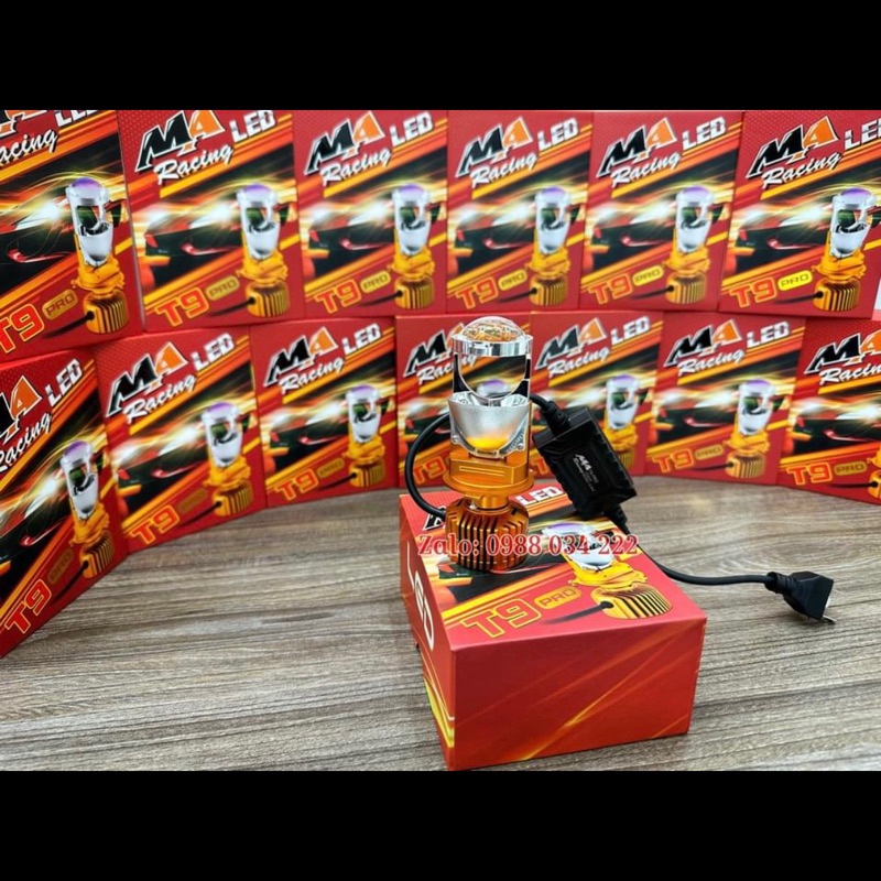 T9 Pro MA Racing H4 Ball ไฟหน้ากระจกสีม่วงสําหรับรถยนต์และรถจักรยานยนต์ (รุ่นใหม่ 2024)