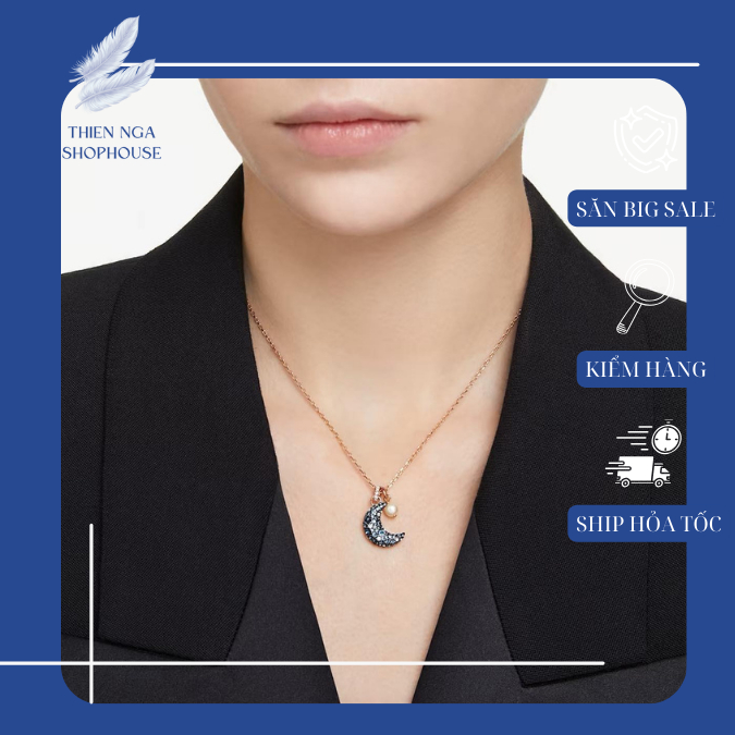 สร้อยคอ Swarovski ใหม่ประณีต LUNA Collection Moon Necklace-Thien_nga_veet_nam