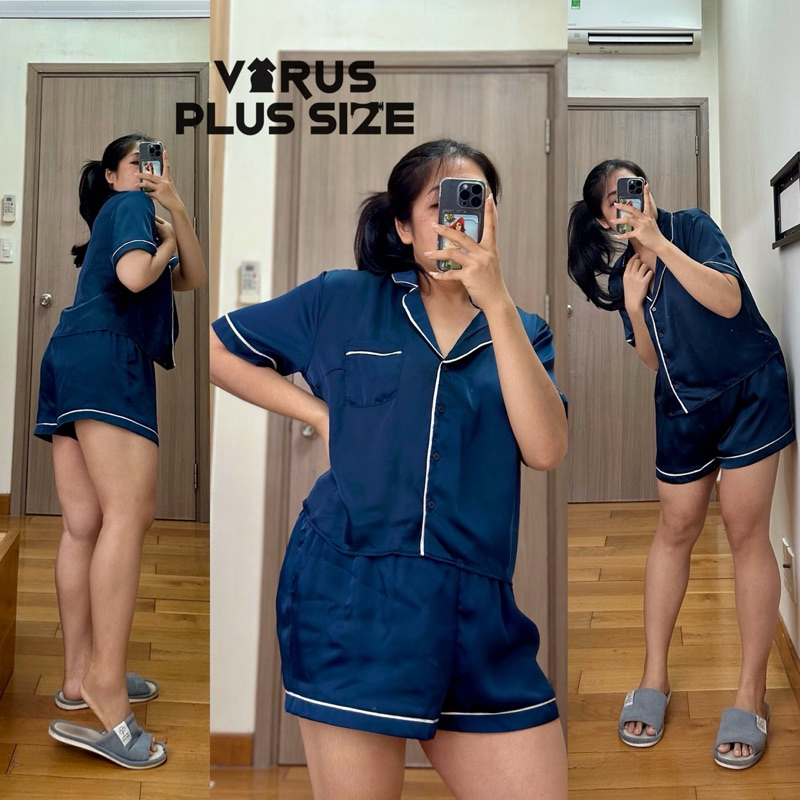 [virusplussize]ของแท้ Primark Silk Pajama Set Big Size