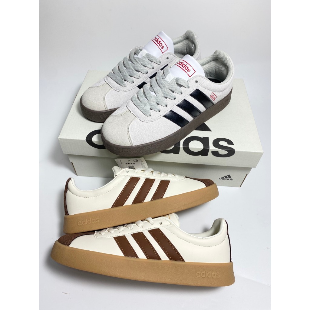 Adidas VL Court 3.0 สีขาวรองเท้าผ้าใบ ID8797 hottrend 2024,Adidas Neo VL Court Grey Shoes