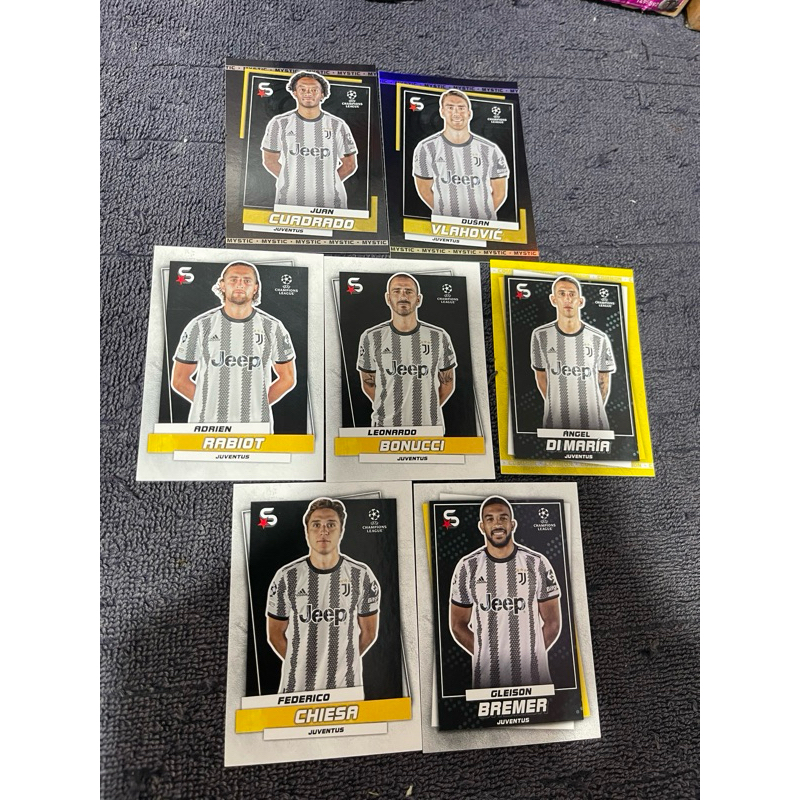 ชุดการ์ดนักฟุตบอล Topps Match Attax & Panini Juventus Club