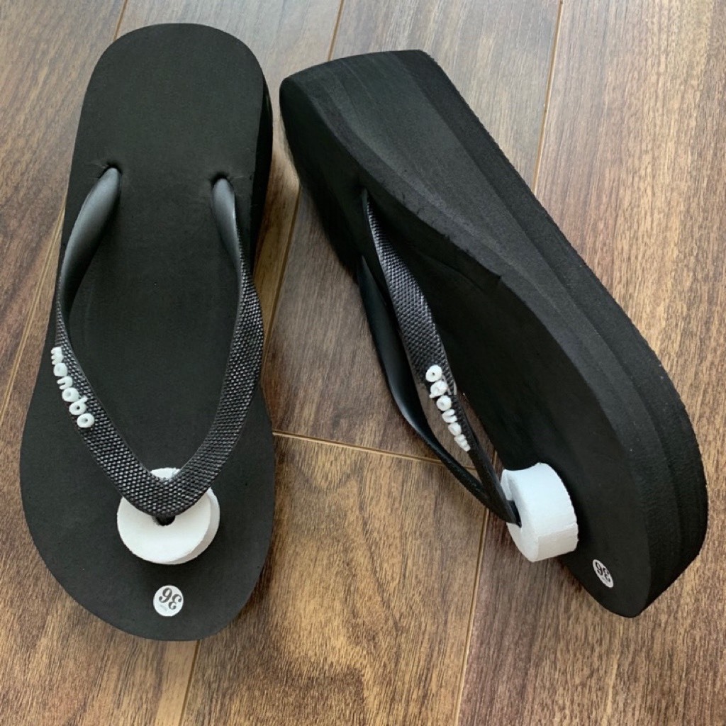 รองเท้าแตะผู้หญิงแบบมีสายรัดบาง, พื้นสูง 5 ซม. iDÉP DL369 Solid Molded, เท้าชายหาดกันลื่นที่สะดวกสบาย