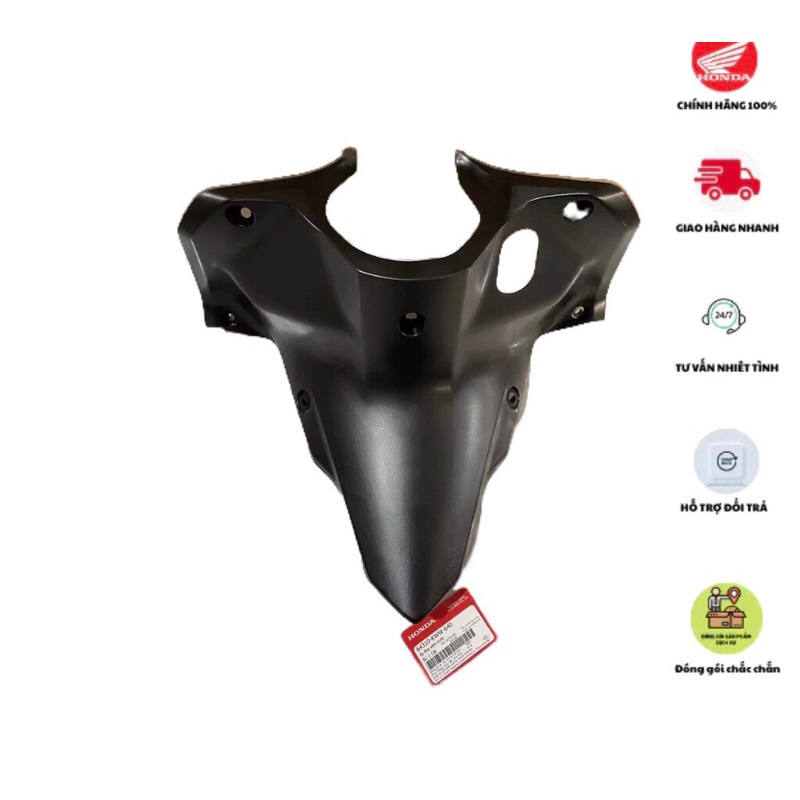 ครอบท่อแฟริ่งหน้า - HODNA WAVE S110, RS110 ครอบล็อค ปี 2010-2013 สี Matte Black 64310KWW640