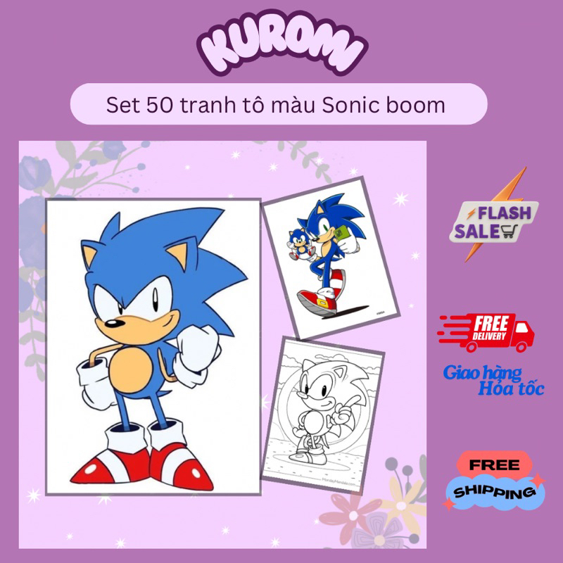 ชุดหน้าสีการ์ตูนเทรนด์ตลก 50 ชิ้นสําหรับเด็กชายและเด็กหญิงที่มีธีมโซนิคบูม