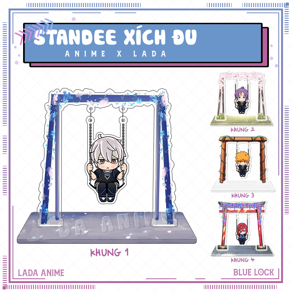 Standee Blue Lock Isagi Bachira Nagi Reo อะนิเมะมังงะ Swing ญี่ปุ่นตกแต่งโต๊ะ