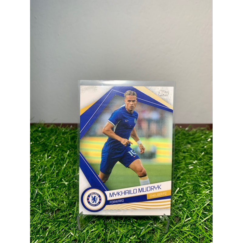 ชุดพัดลมเชลซี Mykhailo Mudryk Topps 2023/24 การ์ดฟุตบอล