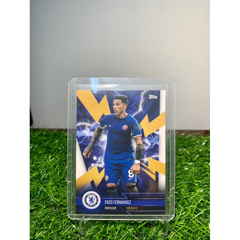 Enzo Fernandez Super Electric Topps Chelsea Fan Set 2023/24 การ์ดฟุตบอล