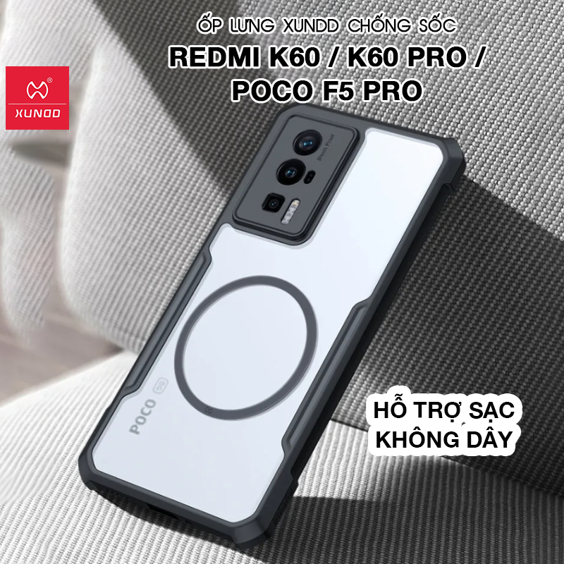 XUNDD Redmi K60 / K60 Pro / Poco F5 Pro Case - รองรับการชาร์จไร้สาย กันกระแทก (BEETLE MAGNETIC)