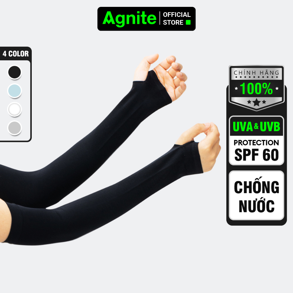 Agnite Deli Men Women Sun Protection Gloves SPF60 วัสดุระบายอากาศ