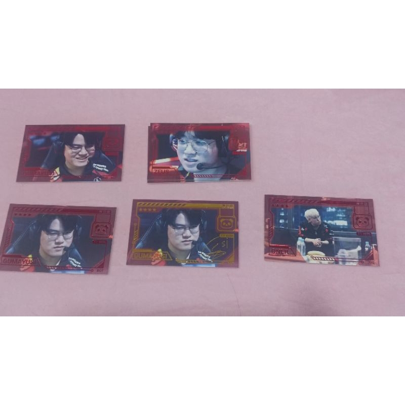 Photocard t1 chengdu/ msi gumayousi, faker, Oner, Zeus, keria สินค้าของแท้เรียงตามที่แสดง