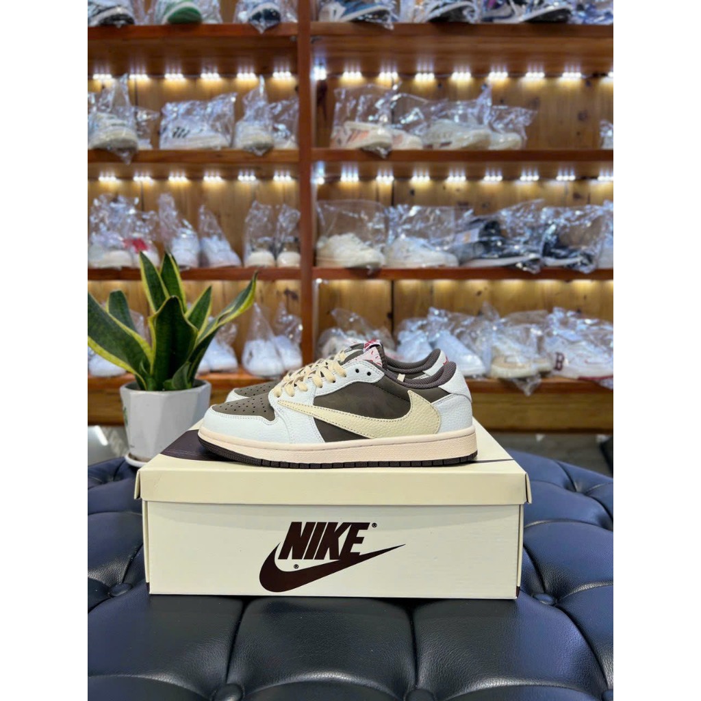 [sneaker1988] รองเท้าผ้าใบ Jd LOW TRAVIS SCOTT "REVERSE MOCHA"