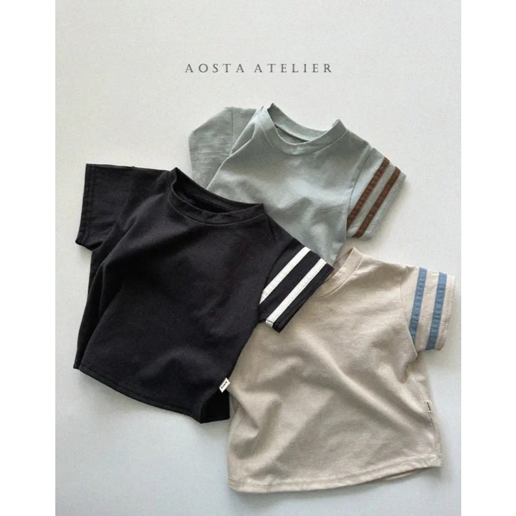 [AOSTA] Line Tee สําหรับเด็กผู้ชาย