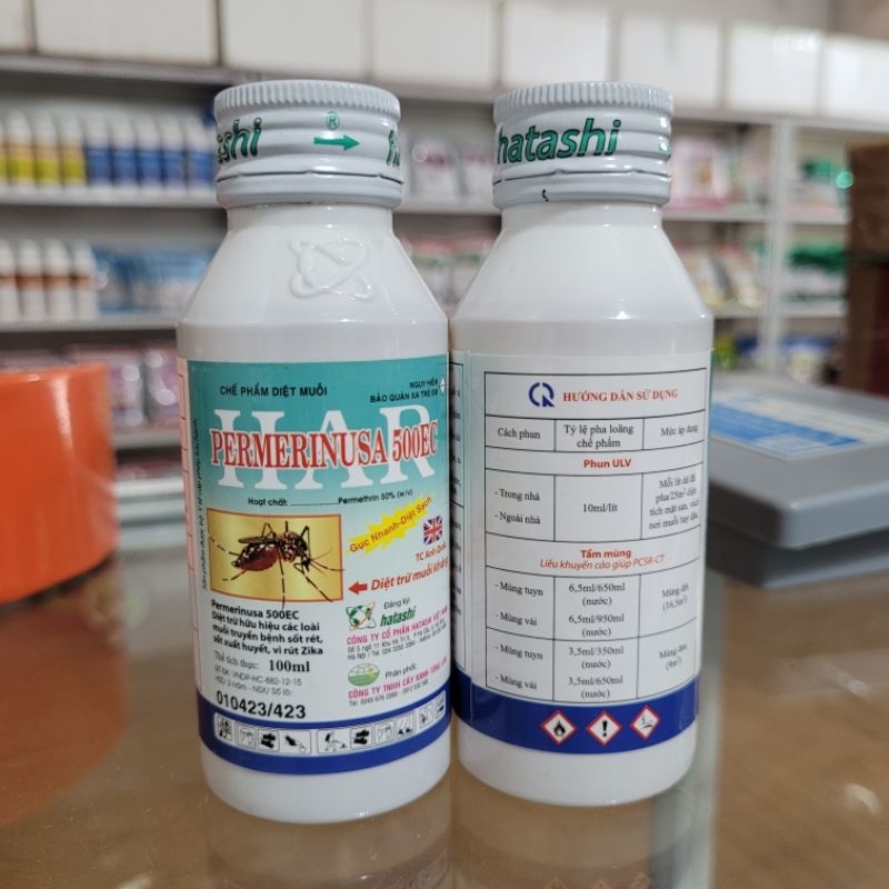 Permethrin 50EC ยากันยุงขวด 100ml ปลอดภัยและมีประสิทธิภาพ