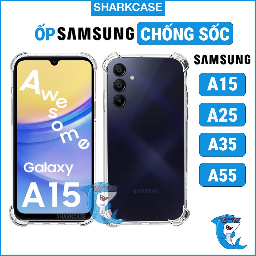 Samsung A15 / A25 / A35 / A55 5G เคสยืดหยุ่นโปร่งใสพร้อมซิลิโคนกันกระแทกคุณภาพสูงเพื่อปกป้องกล้อง