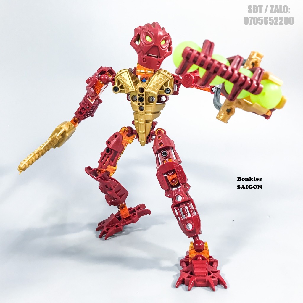 ของเล่นโมเดลวินเทจประกอบ LEGO Bionicle Toa Inika 8727 Jaller ของแท้เดนมาร์ก (2006)