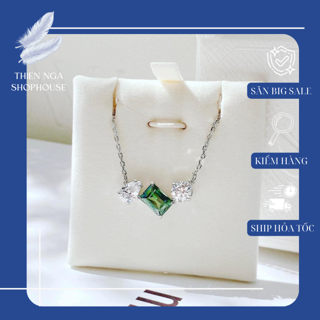 สร้อยคอ Swa สร้อยคอผู้หญิง Mesmera คอลเลคชั่นใหม่ หรูหรา ประณีต Fullbox-Thien_nga_veet_nam