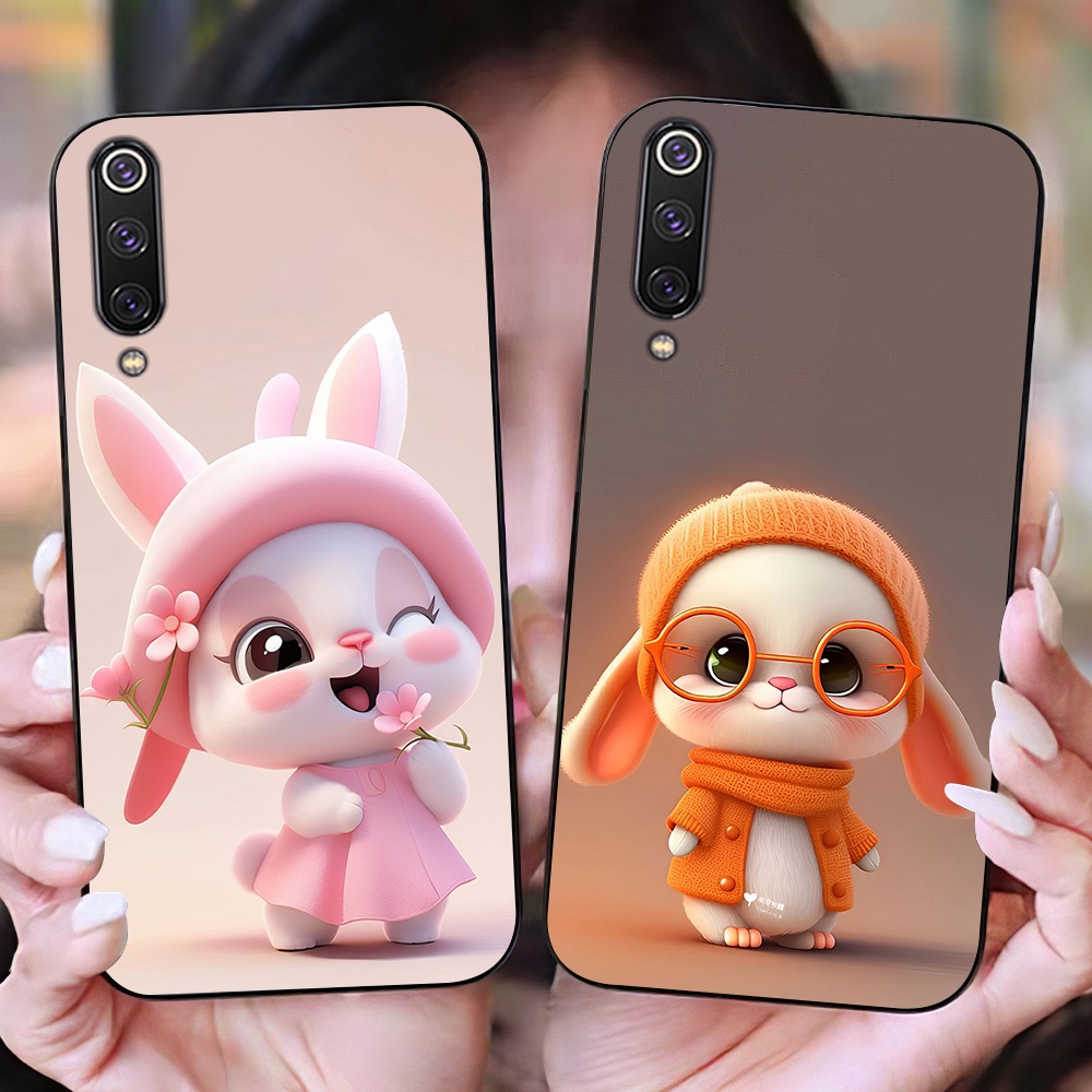 เคส Xiaomi mi 9 se / mi 9 พร้อมชุดพิมพ์ลายกระต่ายน่ารัก b1430