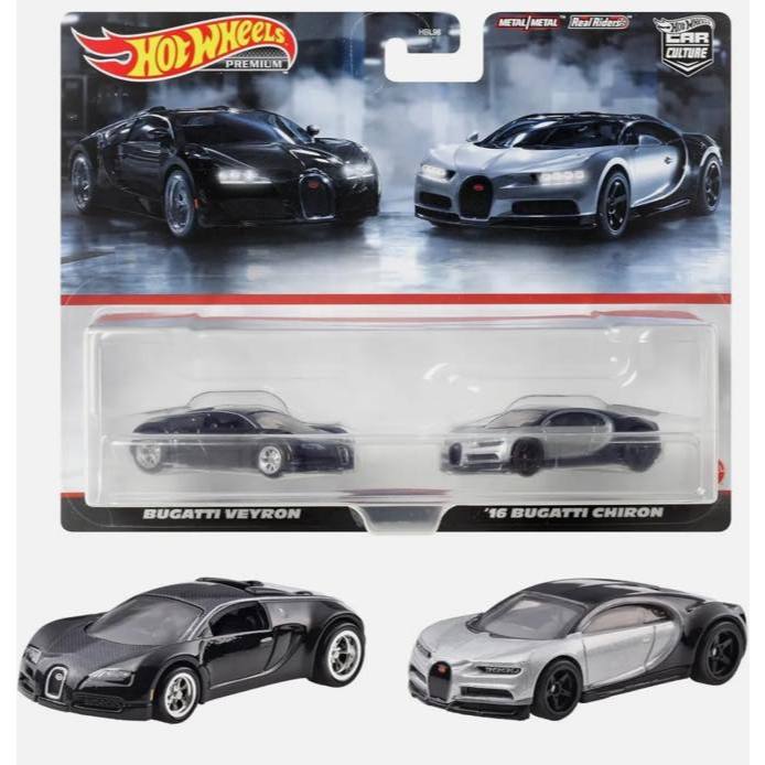 Hotwheels Pack 2 Bugatti Veron & Chiron