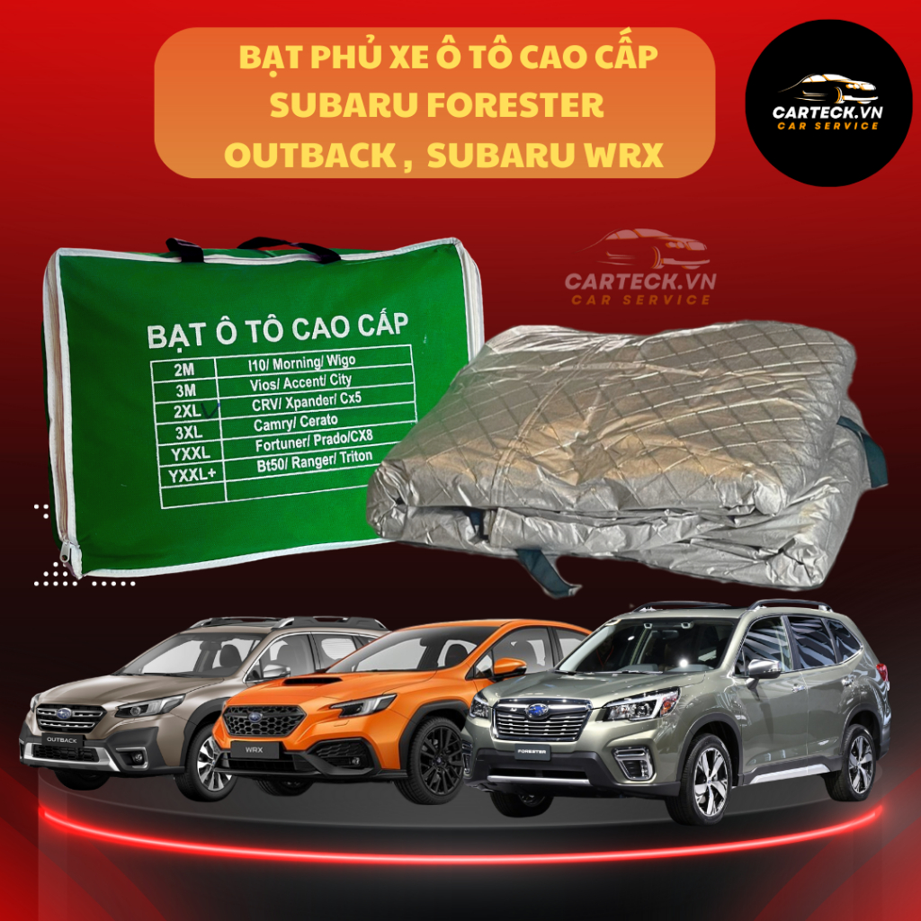 ผ้าคลุมรถ Subaru Forester, Subaru Outback, Subaru WRX ปกป้องรถด้วยความร้อน, ฝน, ฝุ่น