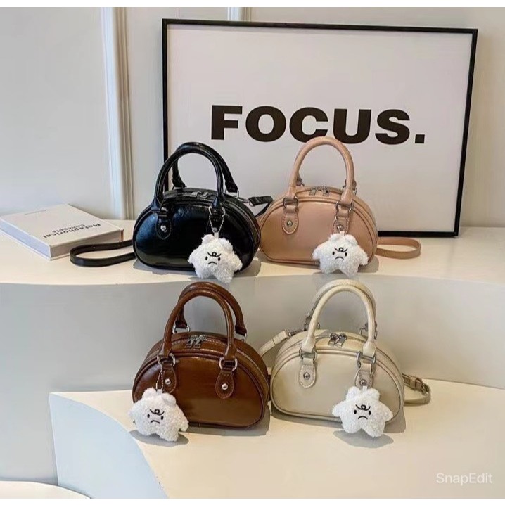 [T008]กระเป๋าถือผู้หญิงพร้อมพวงกุญแจหวาย [SHOCK Deal] กระเป๋าสะพาย y2k สําหรับออกนอกบ้าน - Hotrend