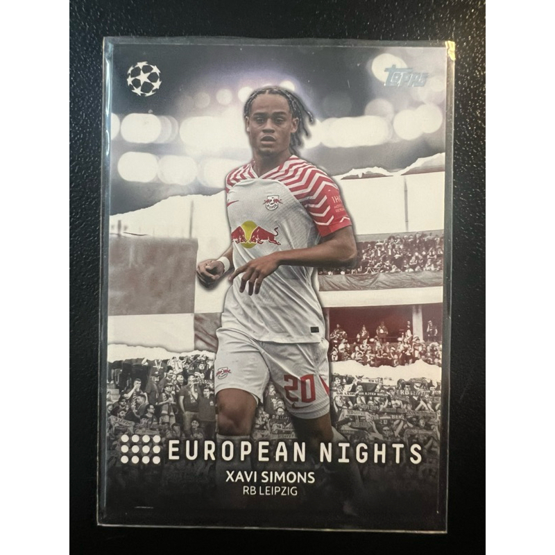 I726 Xavi Simons RB Leipzig European Night Topps UCC 2023/24 การ์ดฟุตบอล