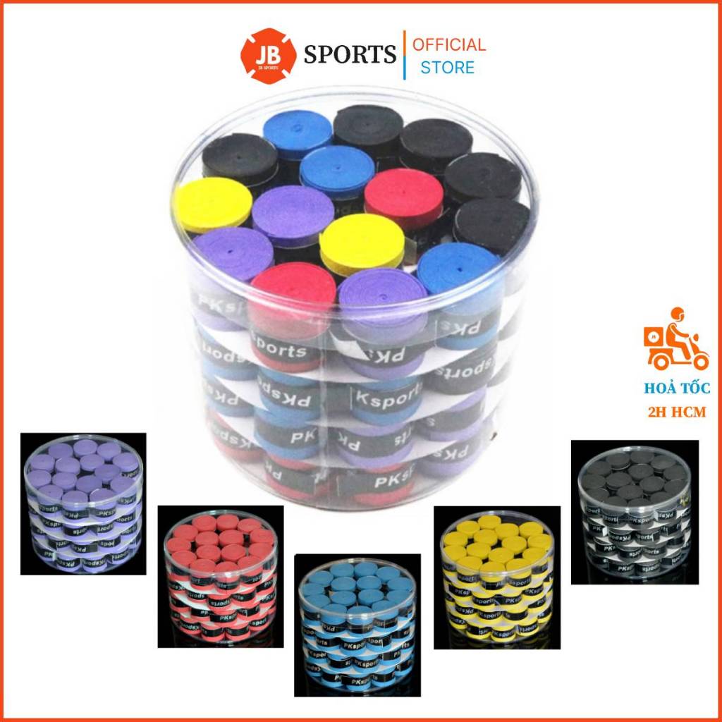ด้ามจับไม้แบดมินตัน PK Sport กล่อง 60 ชิ้น ห่อราคาถูกสําหรับนักเรียน