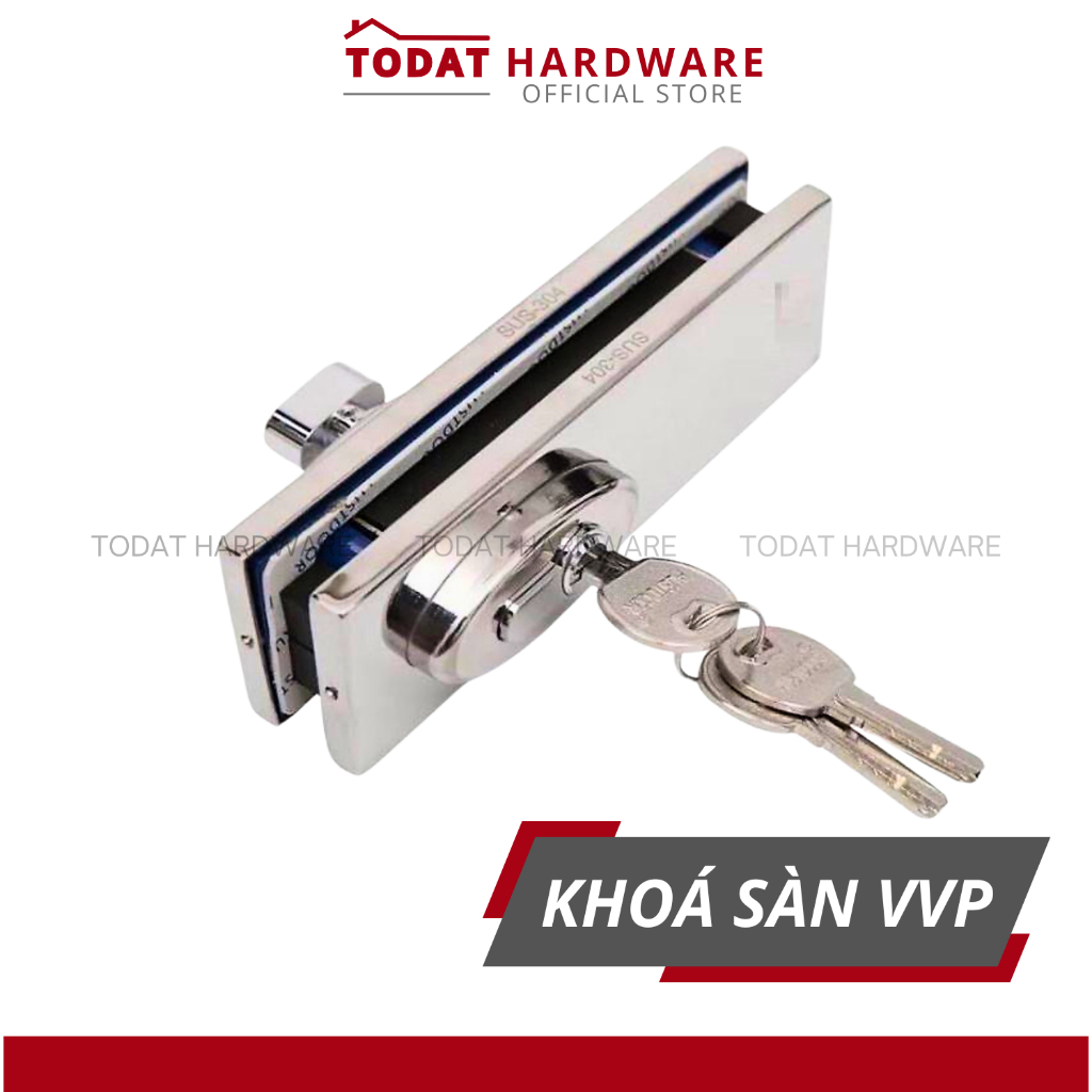 VVP Stainless Steel FL50 FLOOR HINGES GLASS DOOR LOCK - ล็อคขาประตูกระจกนิรภัย