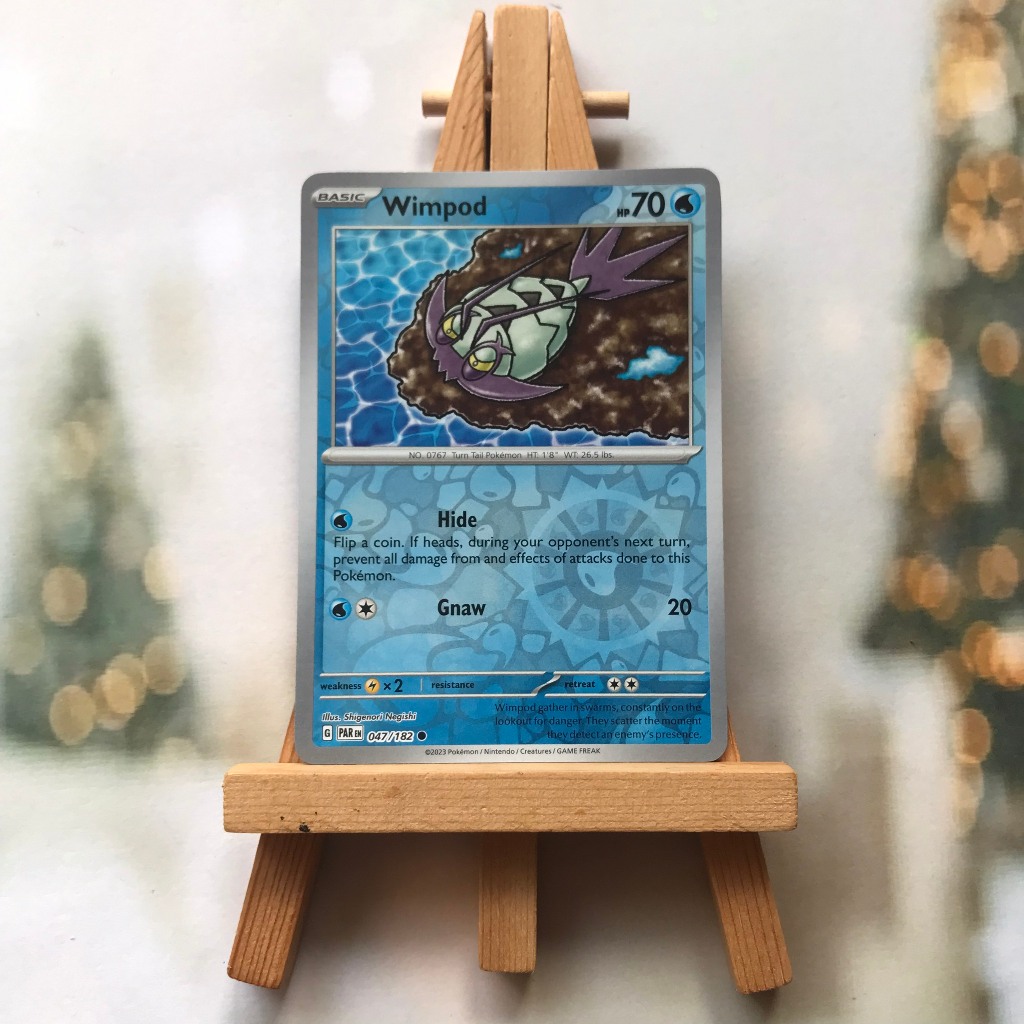 การ์ดภาพ Pokemon Wimpod 047/182 - การ์ด Od ภาษาอังกฤษ Common Reverse Holo