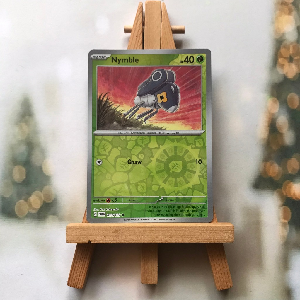 การ์ดภาพ Pokemon Nymble 013/182 - การ์ด Holo ย้อนกลับภาษาอังกฤษ