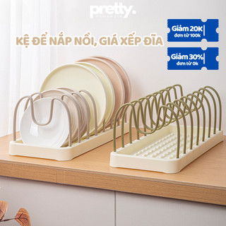 Kệ Xếp Đĩa, Giá Để Nắp Vung, Nồi Chảo Đa Năng Có Thể Điều Chỉnh Khoảng Cách Tùy Ý, Kệ Nhà Bếp
