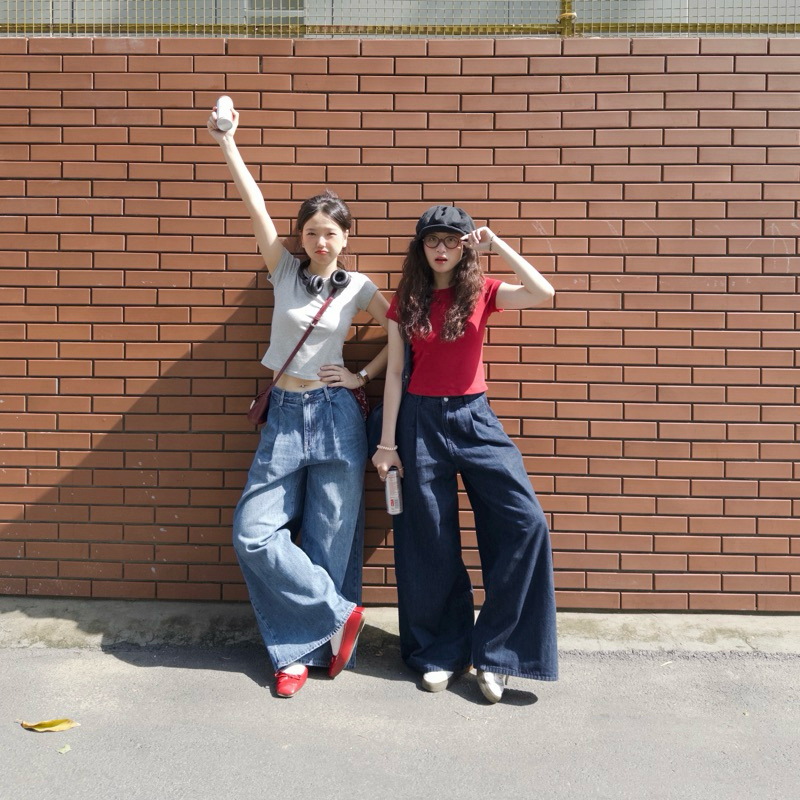 A-Jean กางเกงยีนส์ขากว้าง - Aufra studio