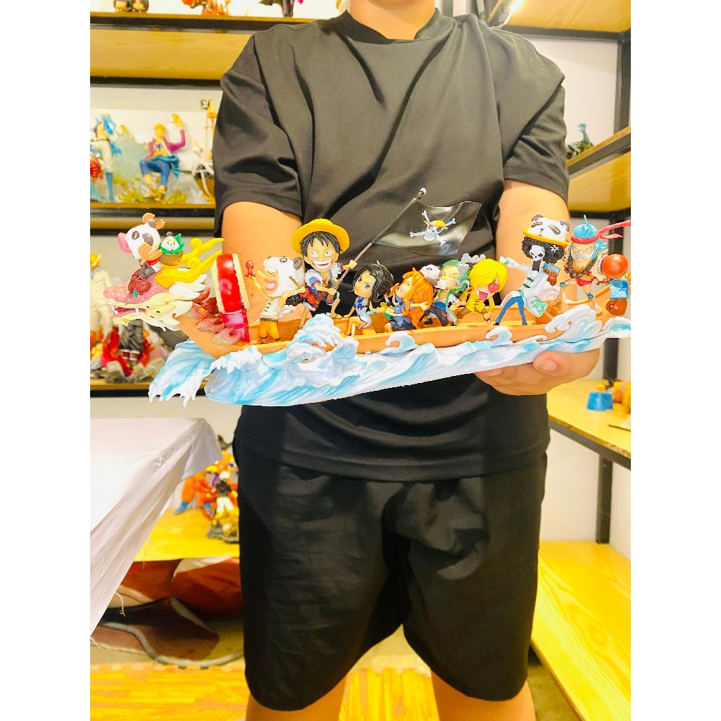 (ยาว 36ซม) รุ่นวันพีช - หมวกสาน เรือมังกร