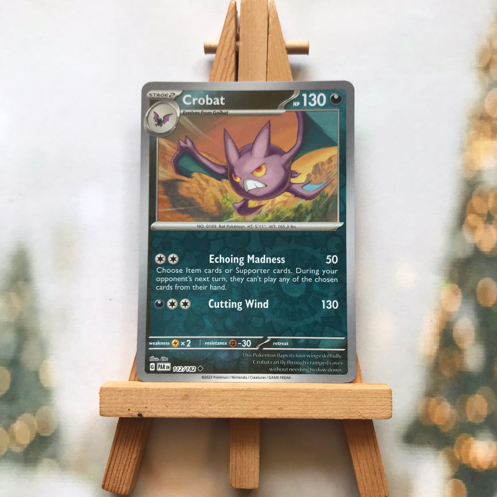 Pokemon Crabat 1112/182 Picture Card - Uncommon Reverse Holo English Odd Card