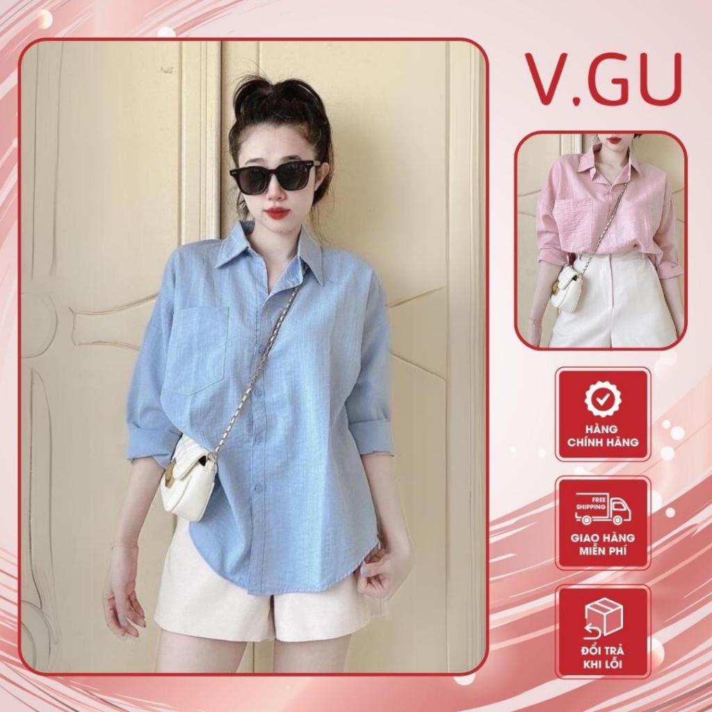 เสื้อเชิ้ตแขนยาวเบสิคผู้หญิงหลากสีเรียบๆฟรีไซส์สไตล์วัยรุ่นใส่ไปโรงเรียนและทํางาน ทีดี 36