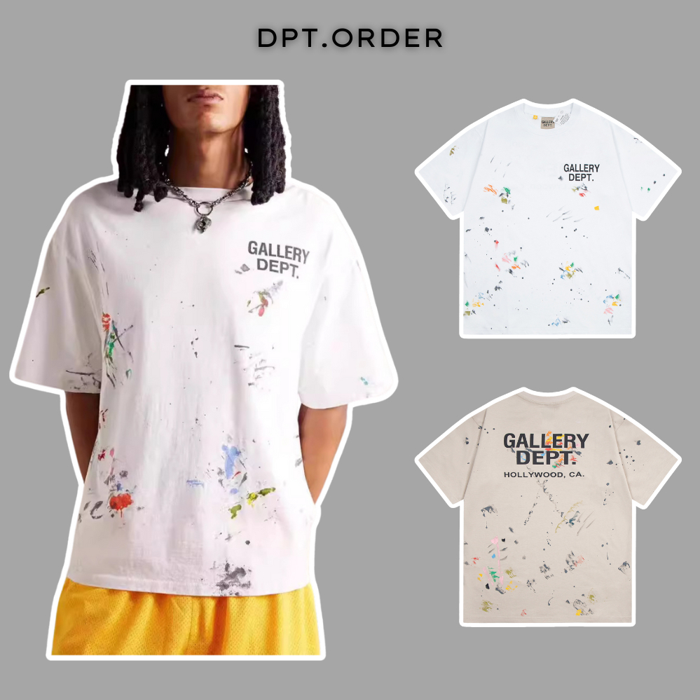 (คุณภาพสูง) เสื้อยืด Gallery Dept Multi Color Vay Son