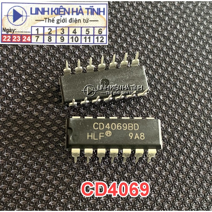 กระเป๋า 10 ใหม่ CD4069BD CD4069UBE CD4069 4069 DIP-14 Float ICs