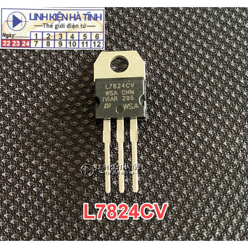 กระเป๋า 10 ICs L7824CV L7824 24V 1.5A - BI29