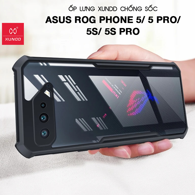 XUNDD เคส Asus Rog Phone 5/ 5 Pro/ 5S/ 5S Pro - กันกระแทก หลังใส ขอบ TPU