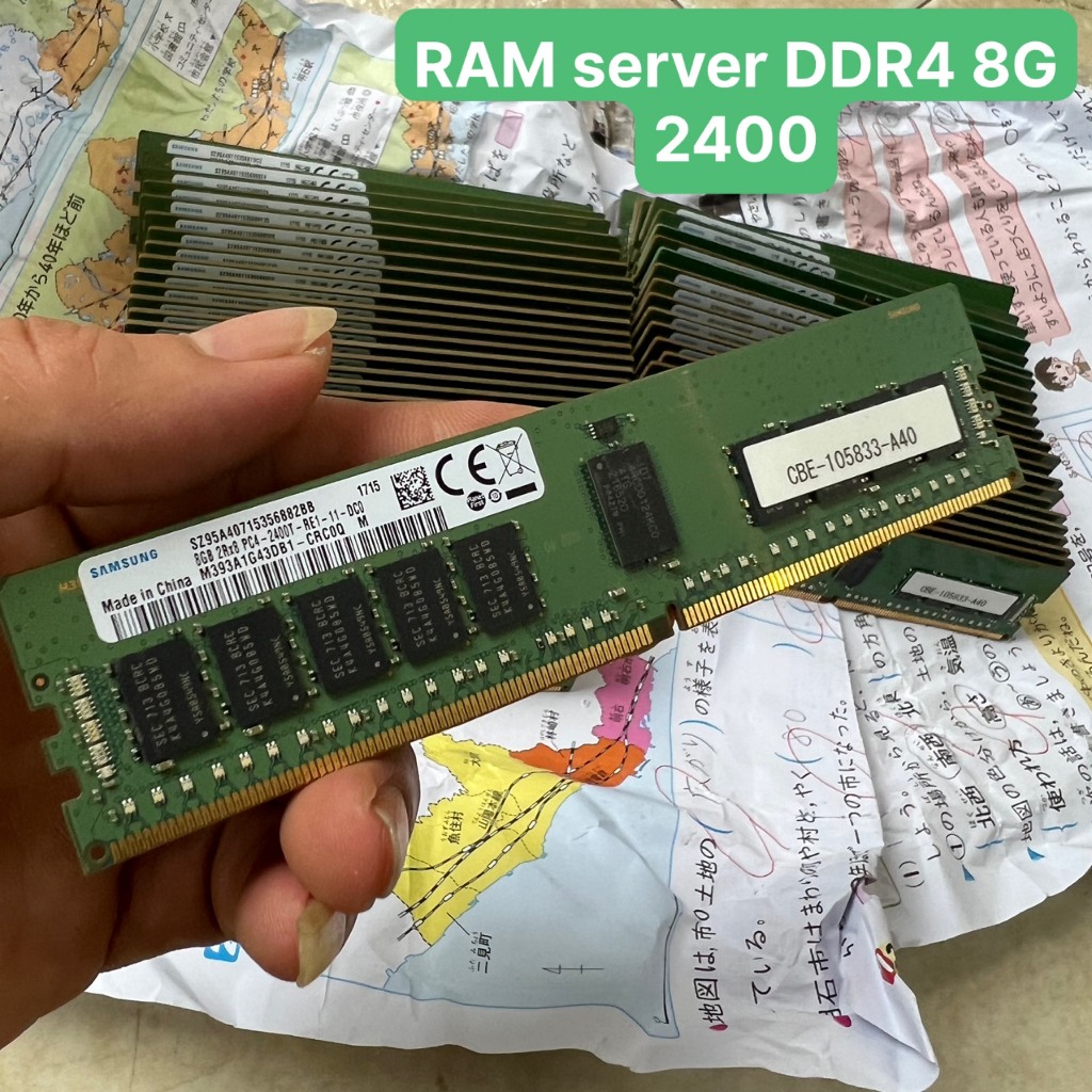 Ram Server DDR4 bus 2400T,DDR3L 8GB ECC REG bus 1600 และรุ่นอื่นๆ บางชนิด สินค้าถอดประกอบของแท้ 1 ปี