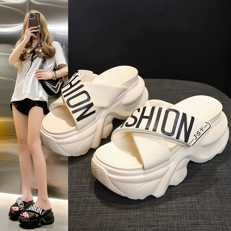 FASHION PRINTED CROSS-SANDAL SLIPPERS สายคุณภาพสูง CXNX3 SHS3 QQ NN TT